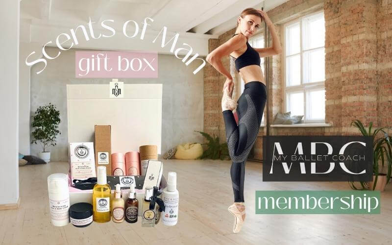 Scents of Man gift box and a full years membership to My Ballet Coach