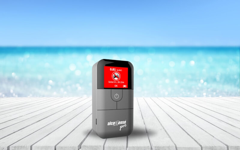 An AlcoSense Pro personal breathalyser