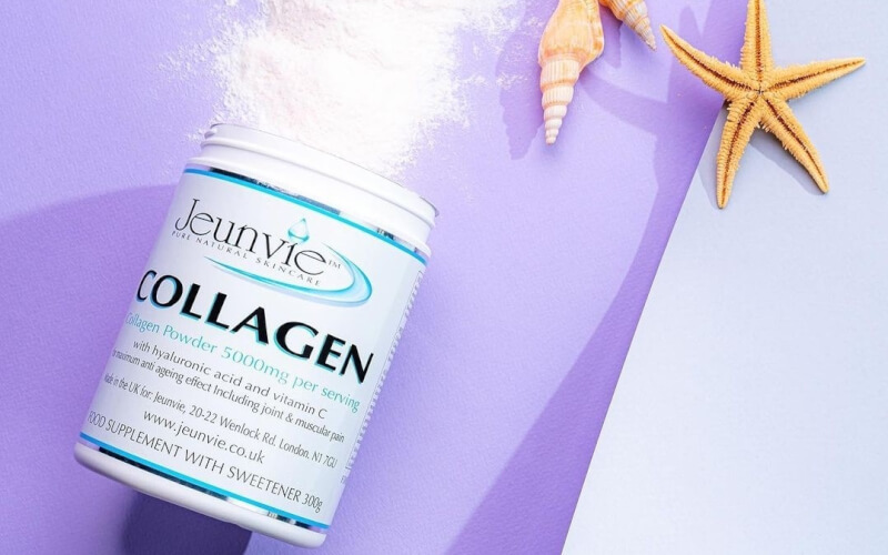 Collagen Powder and Foaming Cleanser from Jeunvie