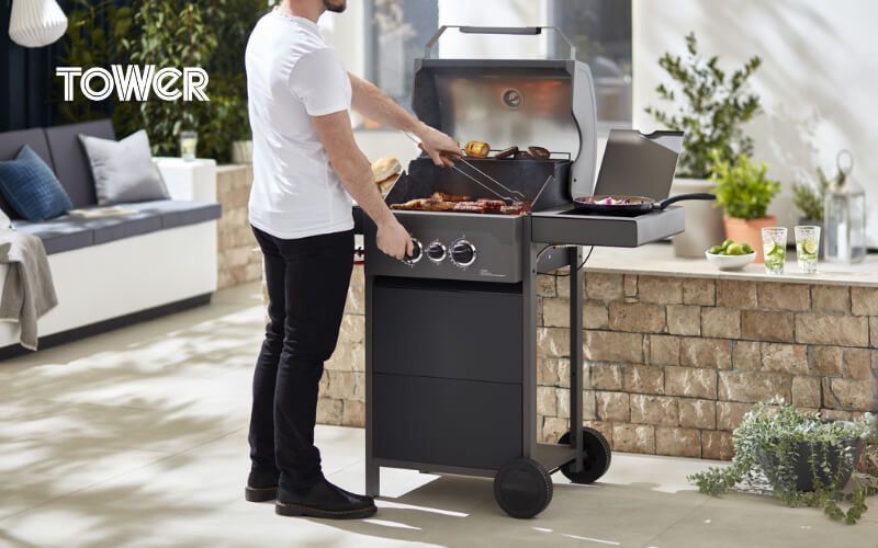 Stealth 2000 Two Burner BBQ w Side Burner